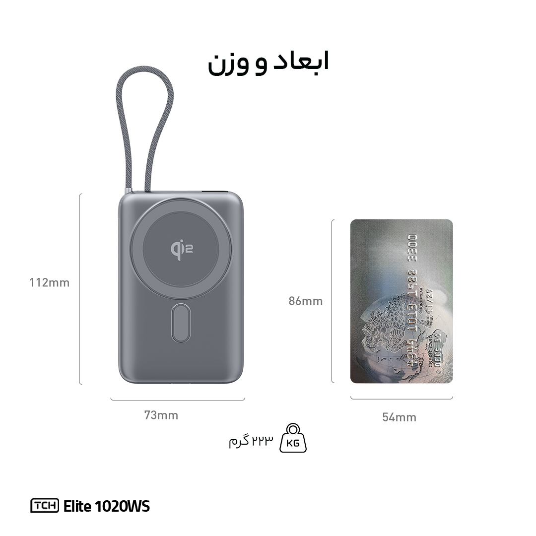 TCH Elite 1020WS 22.5W Power Bank 10000 mAh