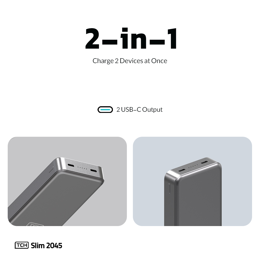 TCH Slim 2045 45W Power Bank 20000 mAh