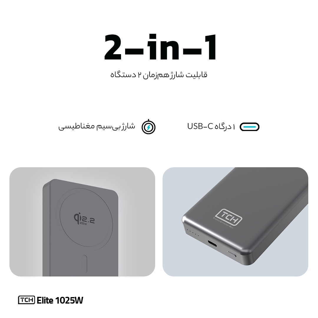 TCH Elite 1025W 25W Power Bank 10000 mAh