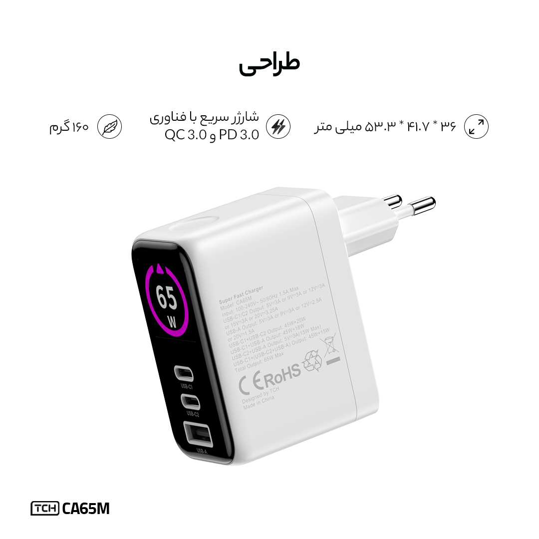 TCH 65 Watt 2Pin CA65M Charger
