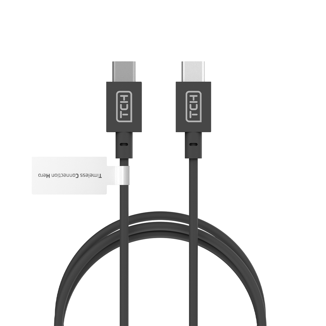 کابل شارژ تی سی اچ USB-C به USB-C مدل CB100CTC طول 1 متر