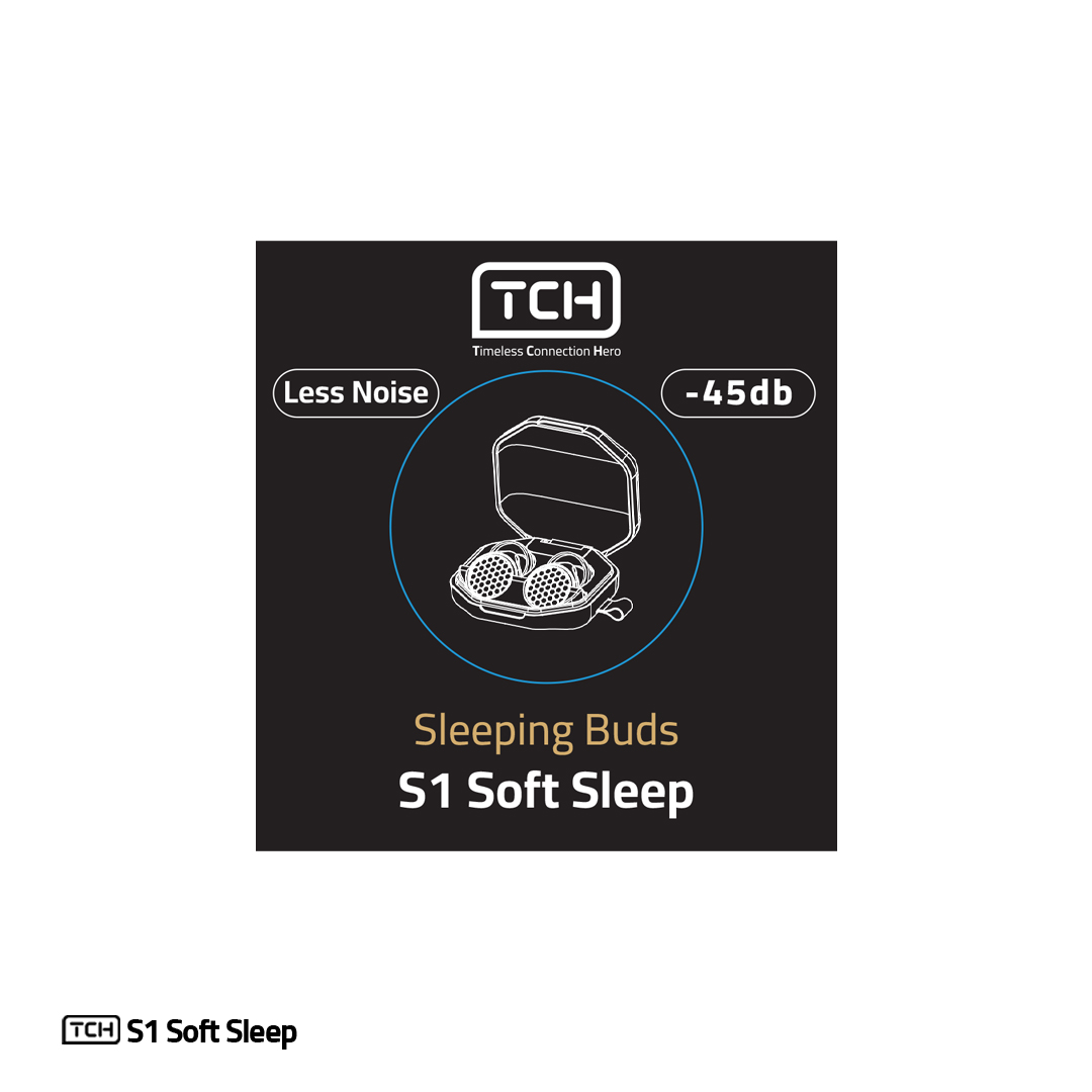 هدفون کاهش‌دهنده صدای مخصوص خواب مدل S1 Soft Sleep برند TCH
