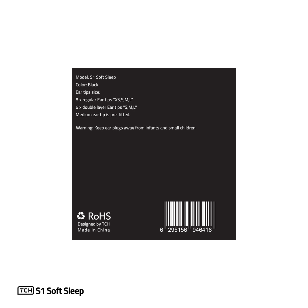 هدفون کاهش‌دهنده صدای مخصوص خواب مدل S1 Soft Sleep برند TCH