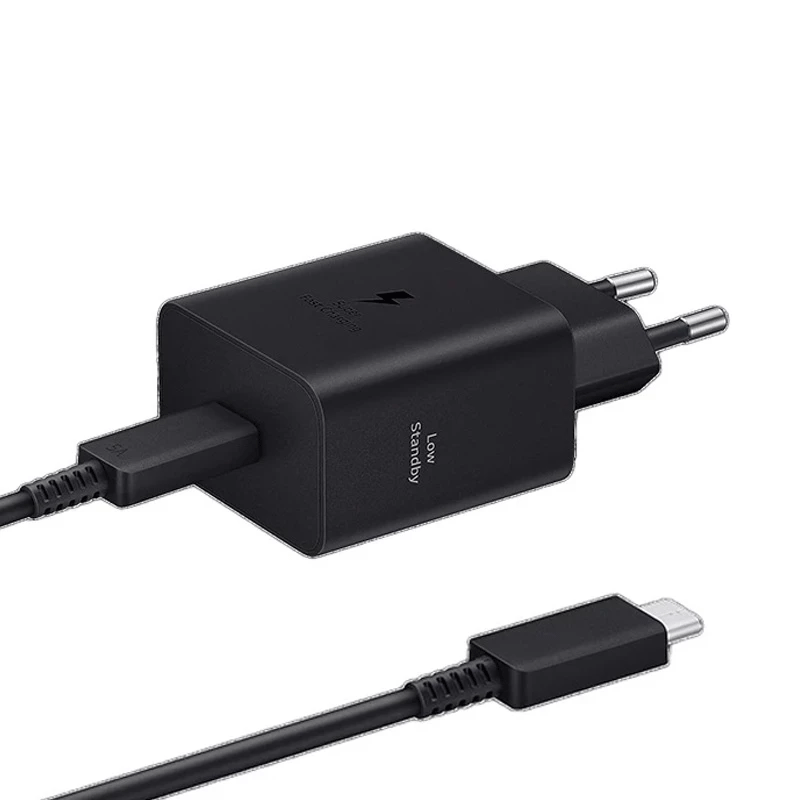 شارژر دیواری 45 وات سامسونگ مدل EP-T4511XBEGEU دوپین با کابل 1.8 